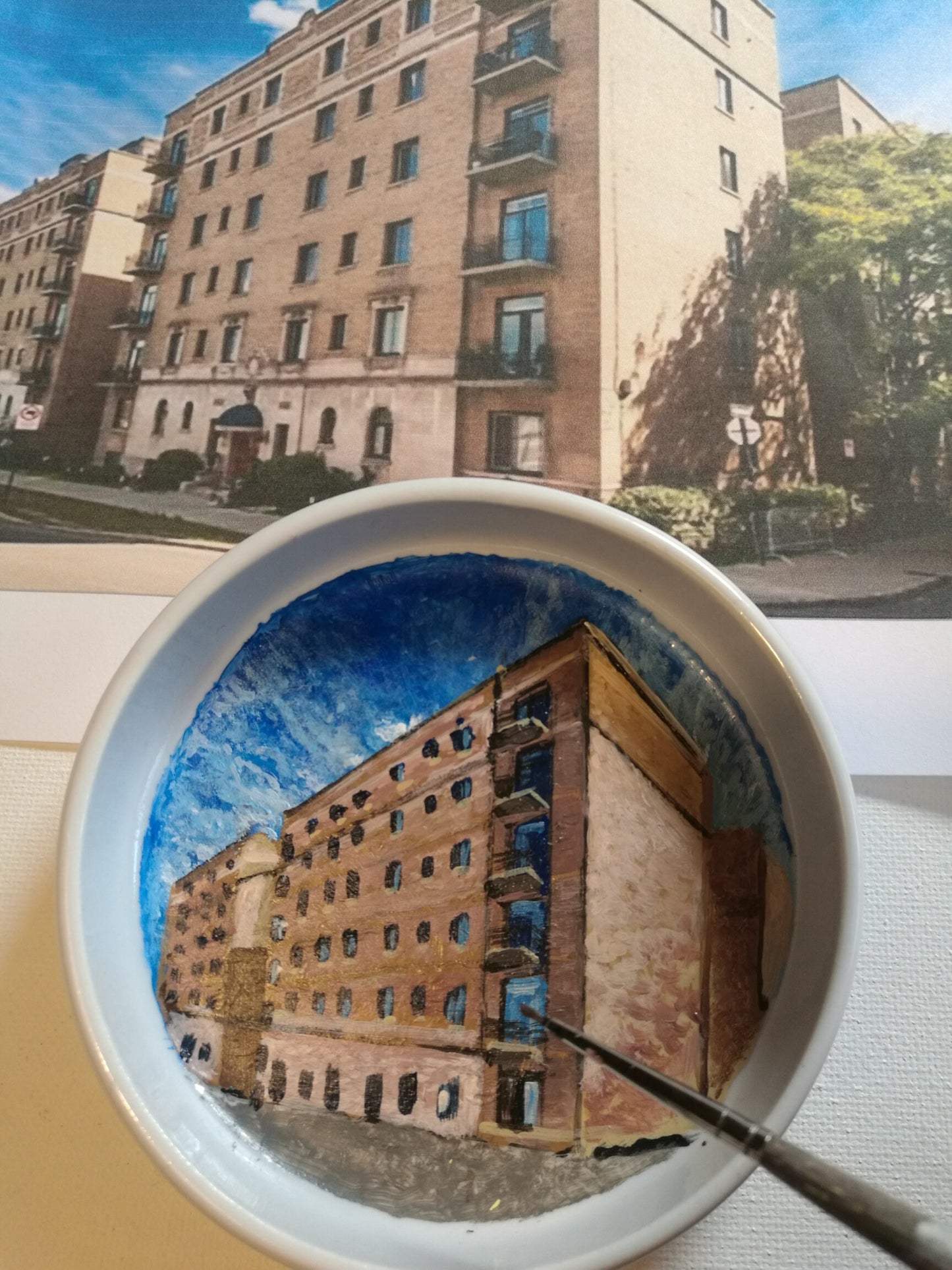 Hand Painted Our First Home Ring Dish