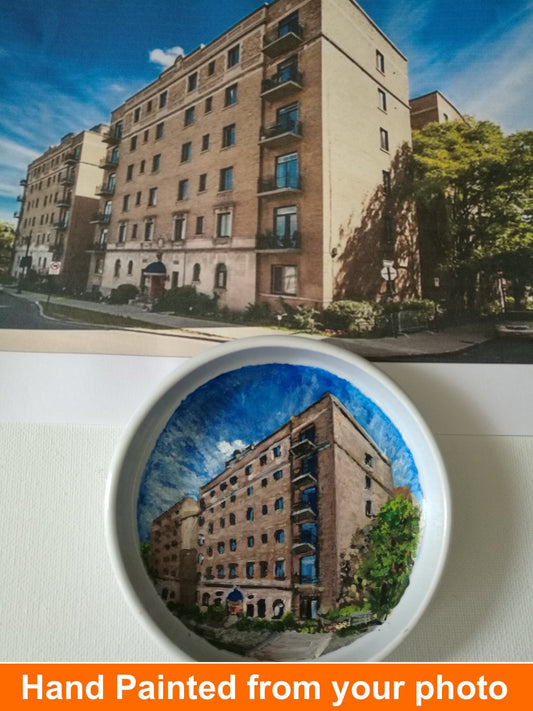 Hand Painted Our First Home Ring Dish