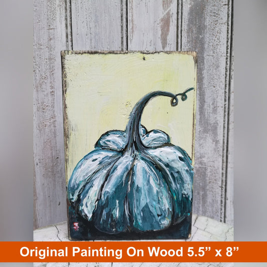 Pumpkin Painting on wood, Fall decor, Farmhouse sign, Fall decoration, Thanksgiving decor, Autumn decor, pumpkin wall art, pumpkin sign