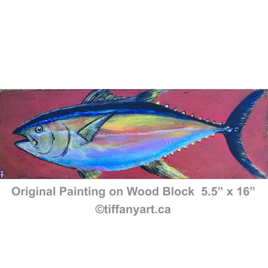 Fish painting on wood, Coastal Decor, Fishing Gifts for Men, Fishing gifts, Saltwater Fish art, Beach Decor, Fish Decor, Fish Wall Art,