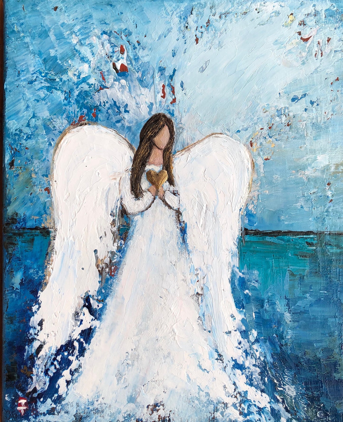 Original Angel oil painting