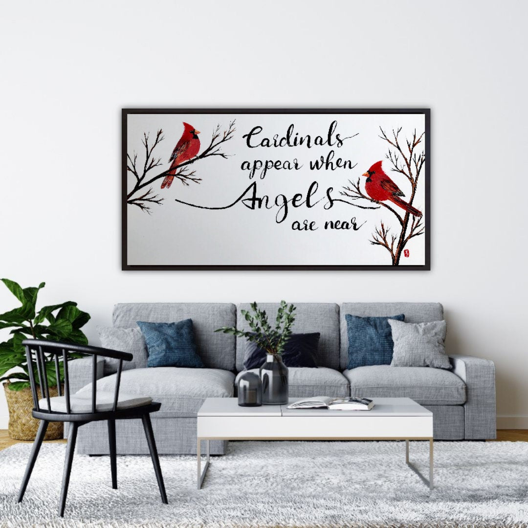 Cardinals Appear When Angels Are Near, Sympathy Painting