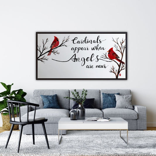 Cardinals Appear When Angels Are Near, Sympathy Painting