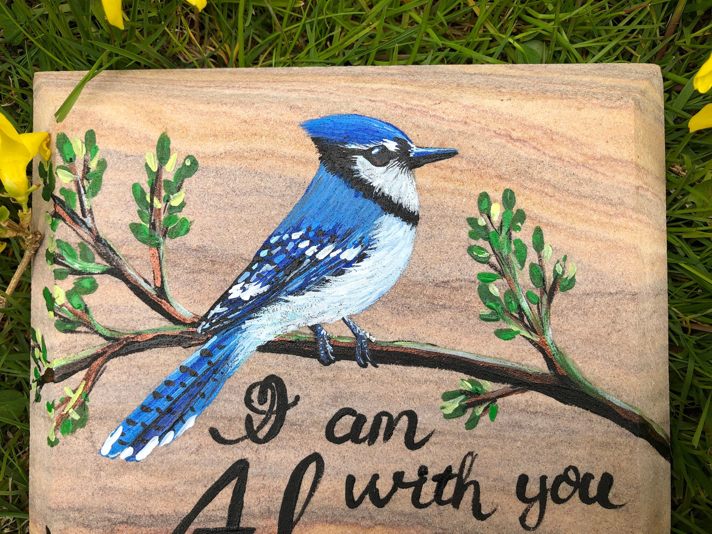 Blue Jay  Memorial Stone