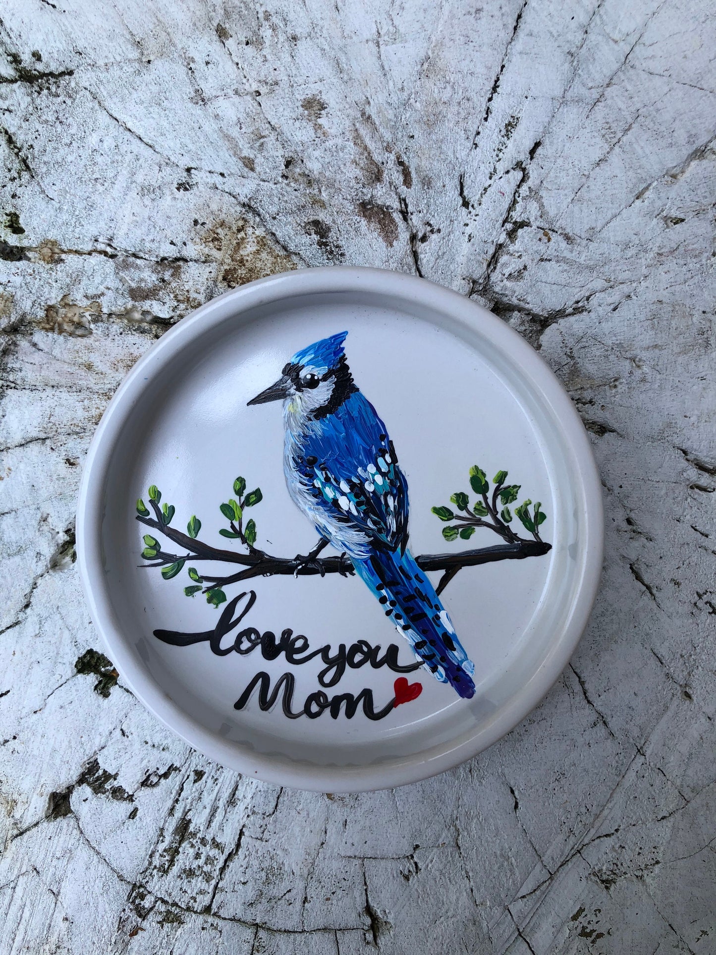 Gift for parents, Wedding gift, Hand painted ring dish, Gift for Mom, Gift for Dad, Gift for couple, Customized Ring dish, Bird ring dish