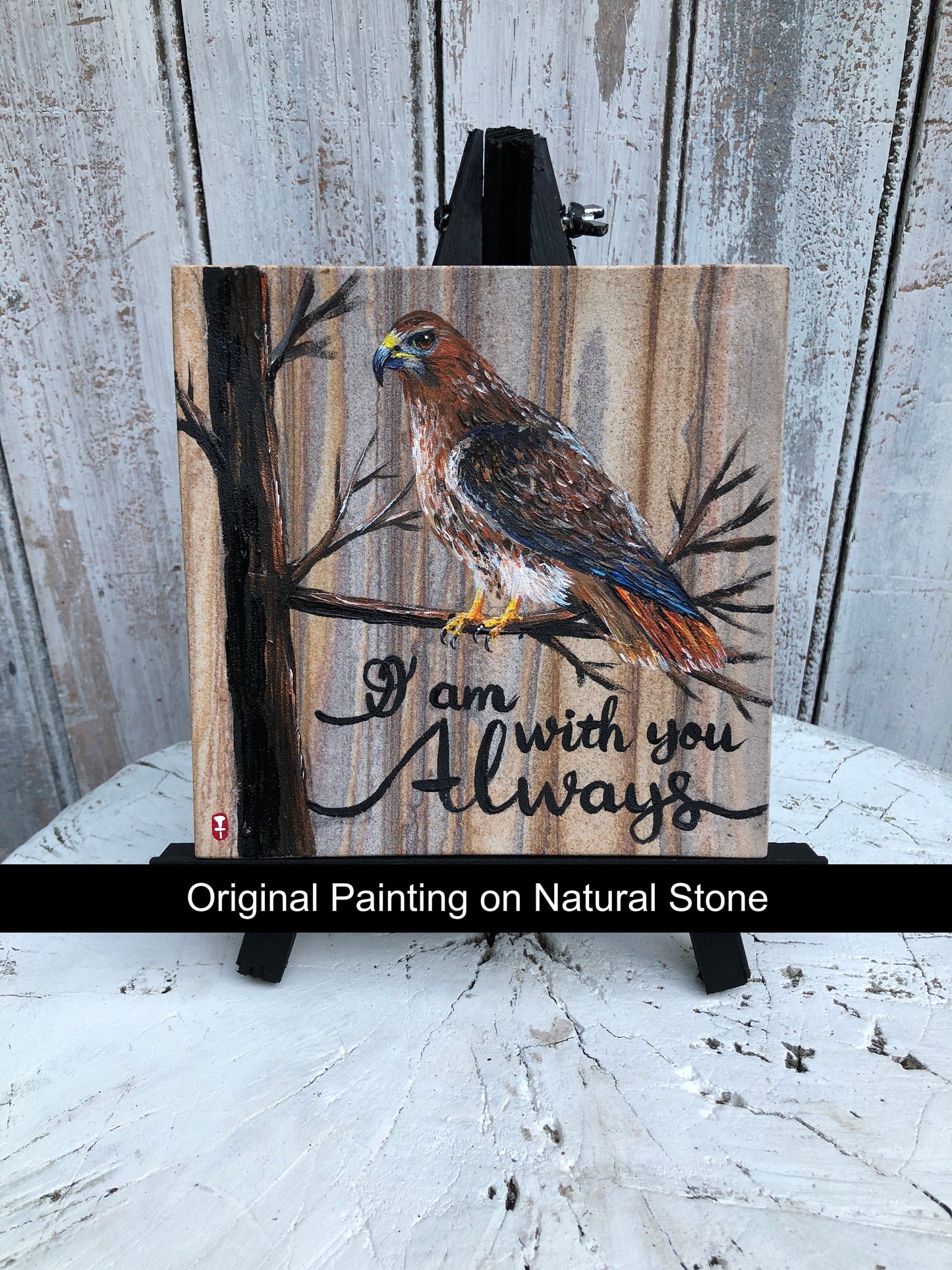 Hawk Painting, Hawk gift, Sympathy gift, In loving memory gift, Loss of mother, Loss of father, I am with you always, Loss of husband