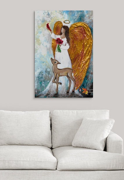 Forever with You, Original Angel Painting