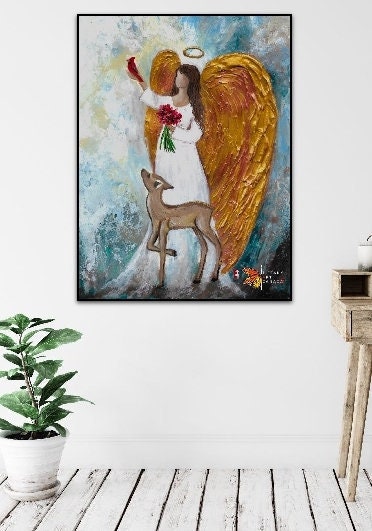 Forever with You, Original Angel Painting