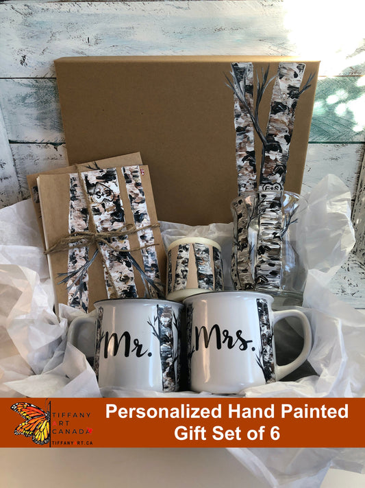 Couple's Engagement Gift Box, Wedding Gift,  Newlywed Gift, His and Hers Gift, Anniversary Gift for Couple, Personalized Couple Gift