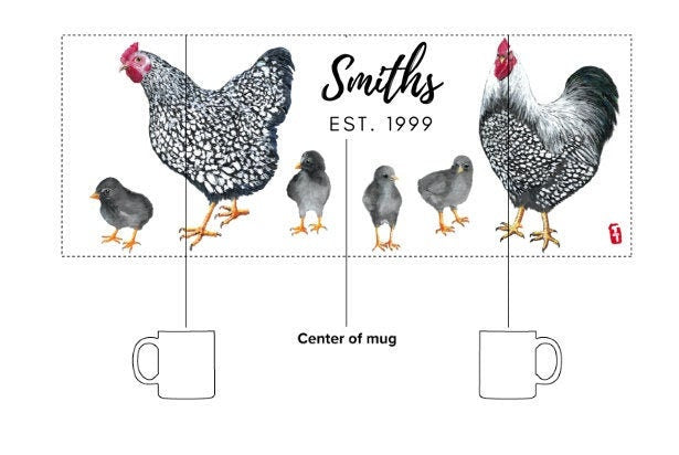 Personalized Chicken Mug