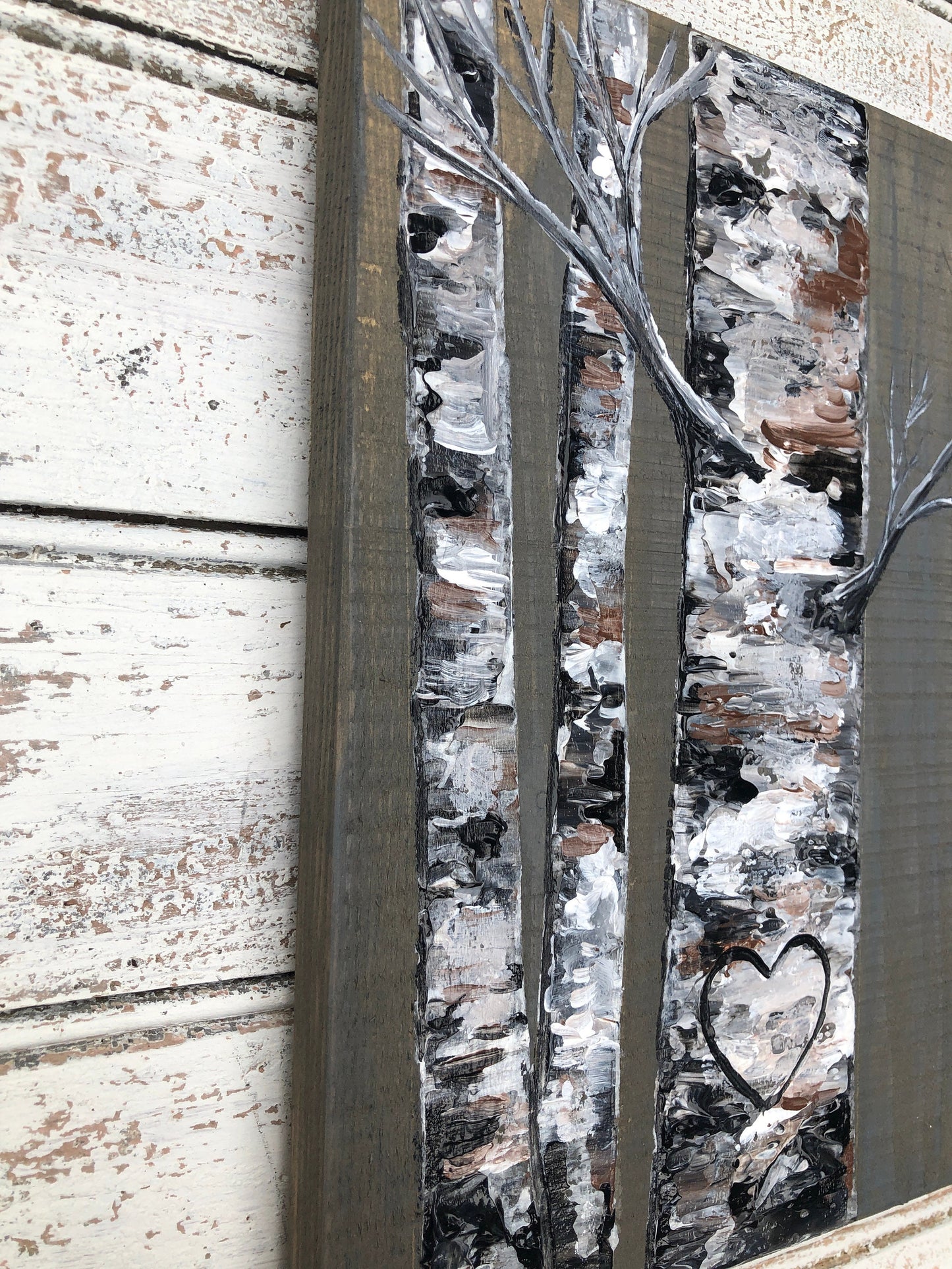 Personalized Birch Tree Painting | Wedding Gift For Couple
