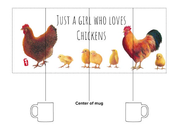 Personalized Chicken Mug