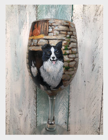 Custom Pet Wine Glass From Your Photo