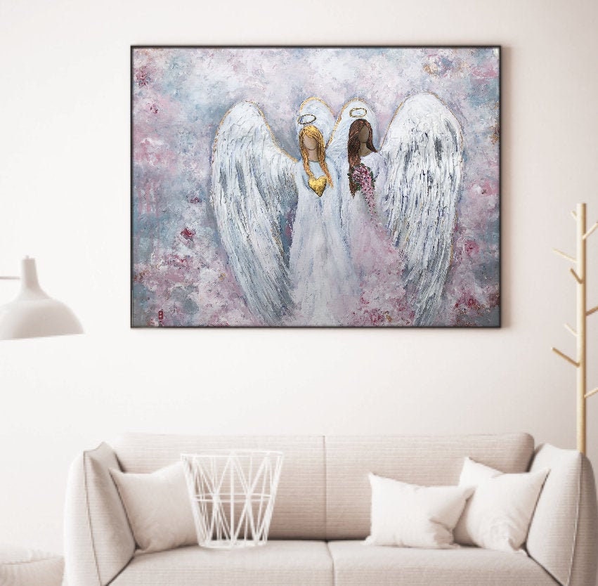 Always My Sister, Two Angel Painting