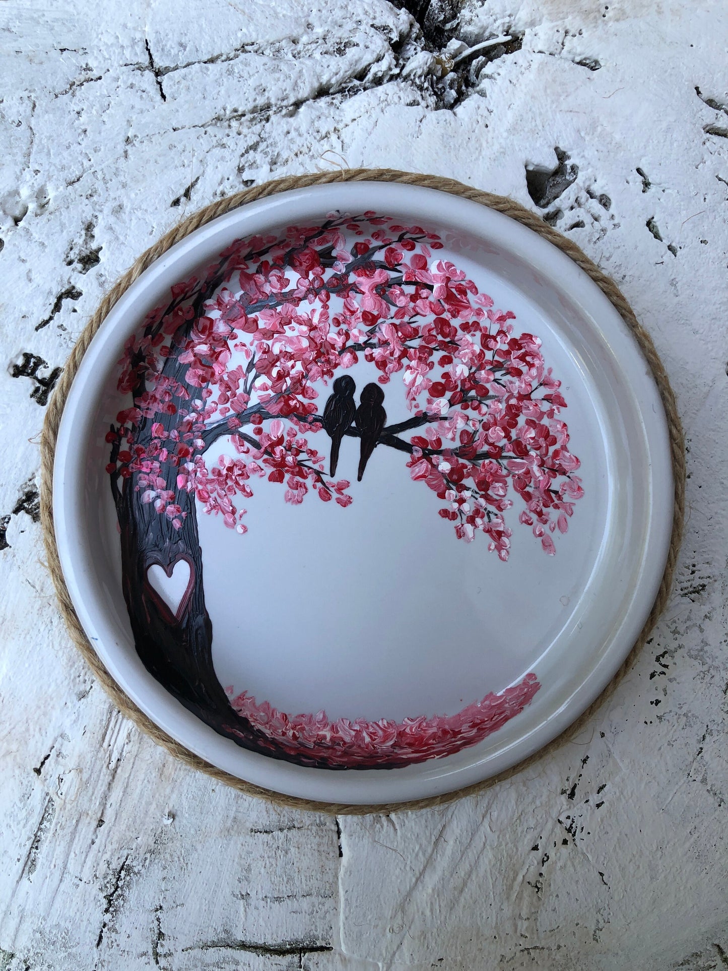 Wedding gift, Hand painted ring dish, Engagement gift, Engagement ring dish, Unique wedding gift, Customized Ring dish, Personalized Dish