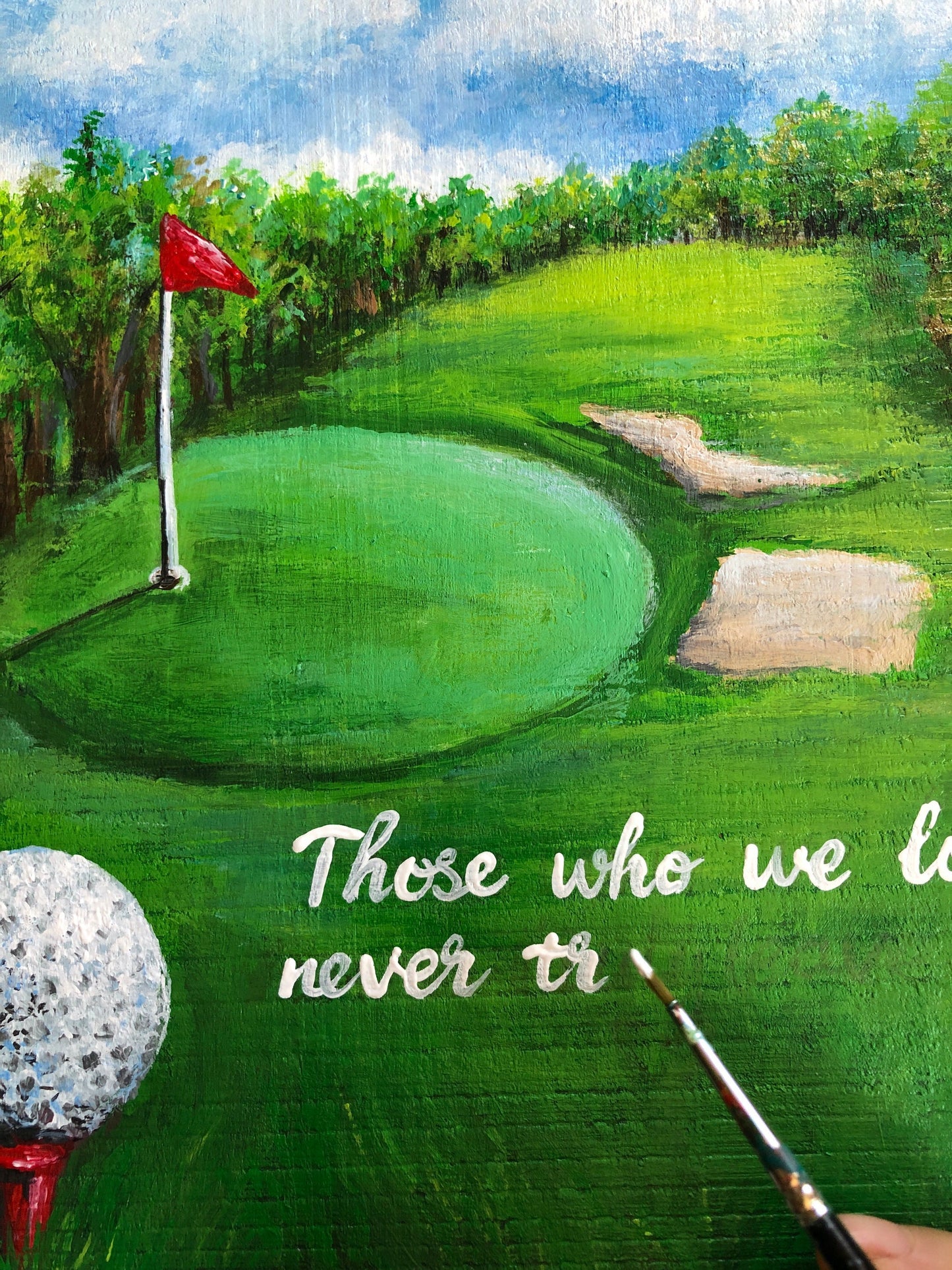 Golf Memorial Gift, Those who we love never truly leave us, Bereavement gift, Sympathy gift, Gift for loss, Loss of a loved one gift, Golf