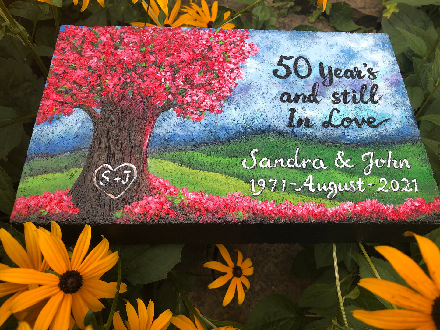 Hand Painted Anniversary Stone