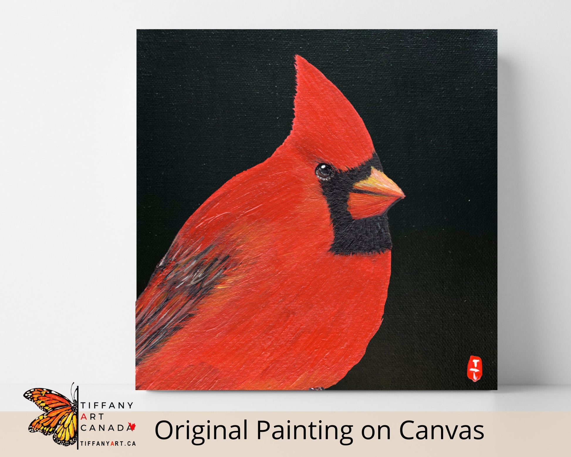 Cardinal Painting, Remembrance Gift for Lost Loved Ones