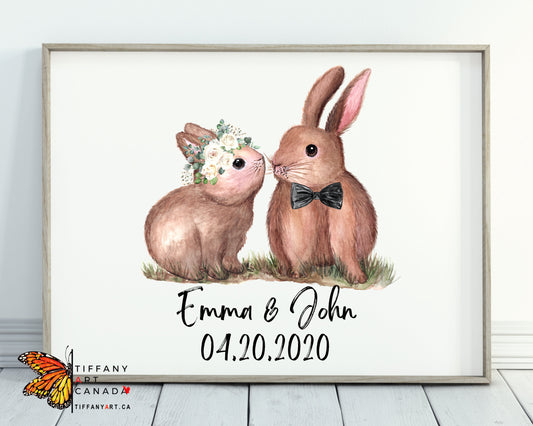 Bunny Couple Print