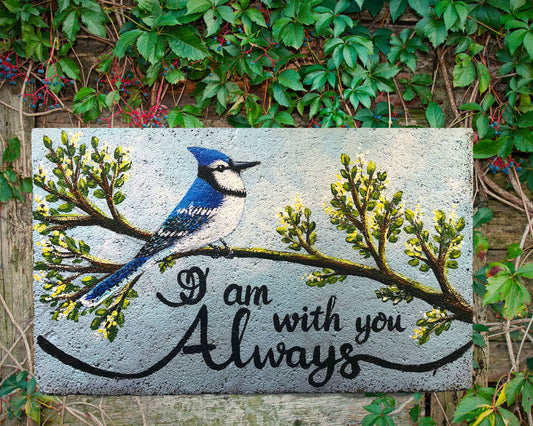 Blue Jay  Memorial Stone