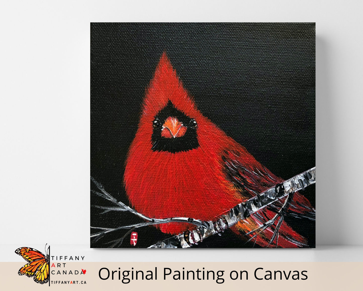 Cardinal Painting, Remembrance Gift for Lost Loved Ones