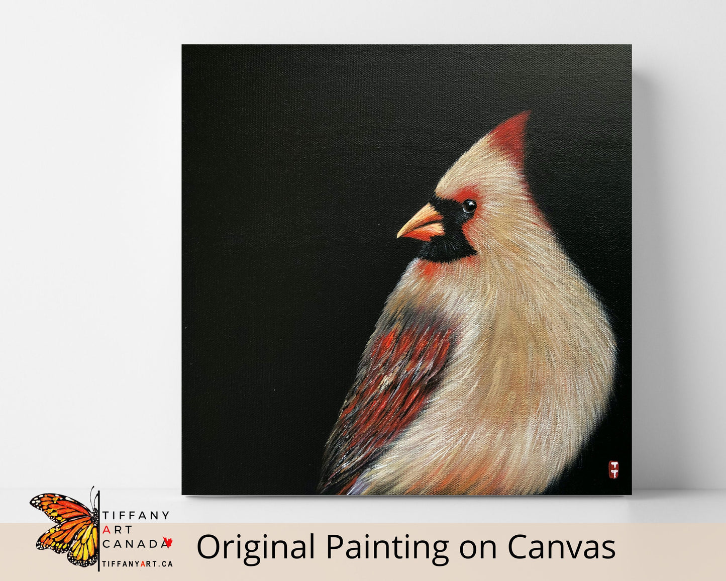 Cardinal Painting, Remembrance Gift for Lost Loved Ones