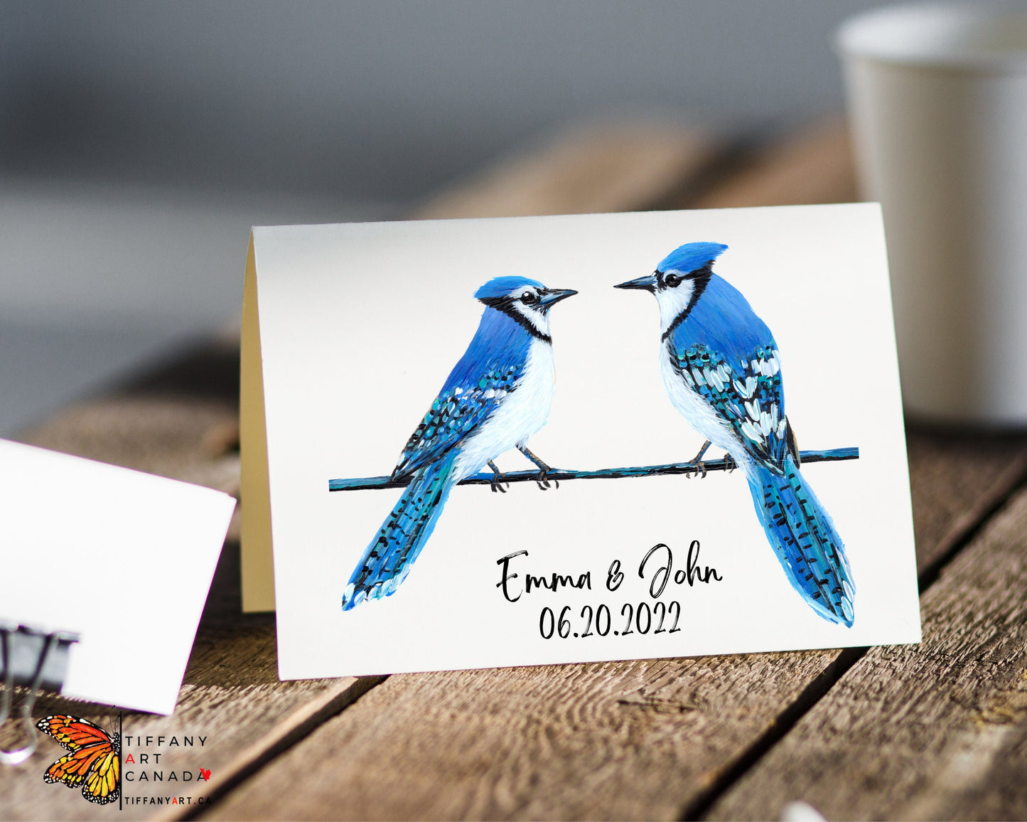 Blue Jay Couple Print