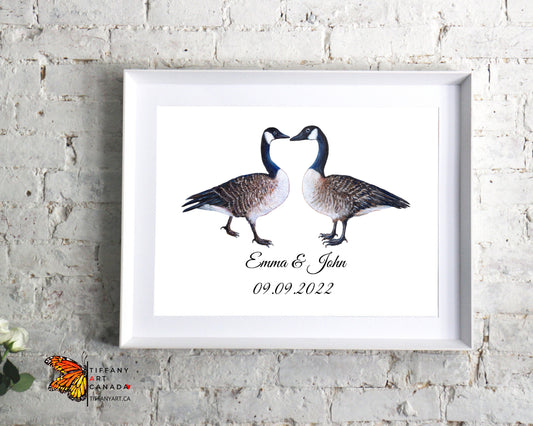 Canada Goose Couple Print