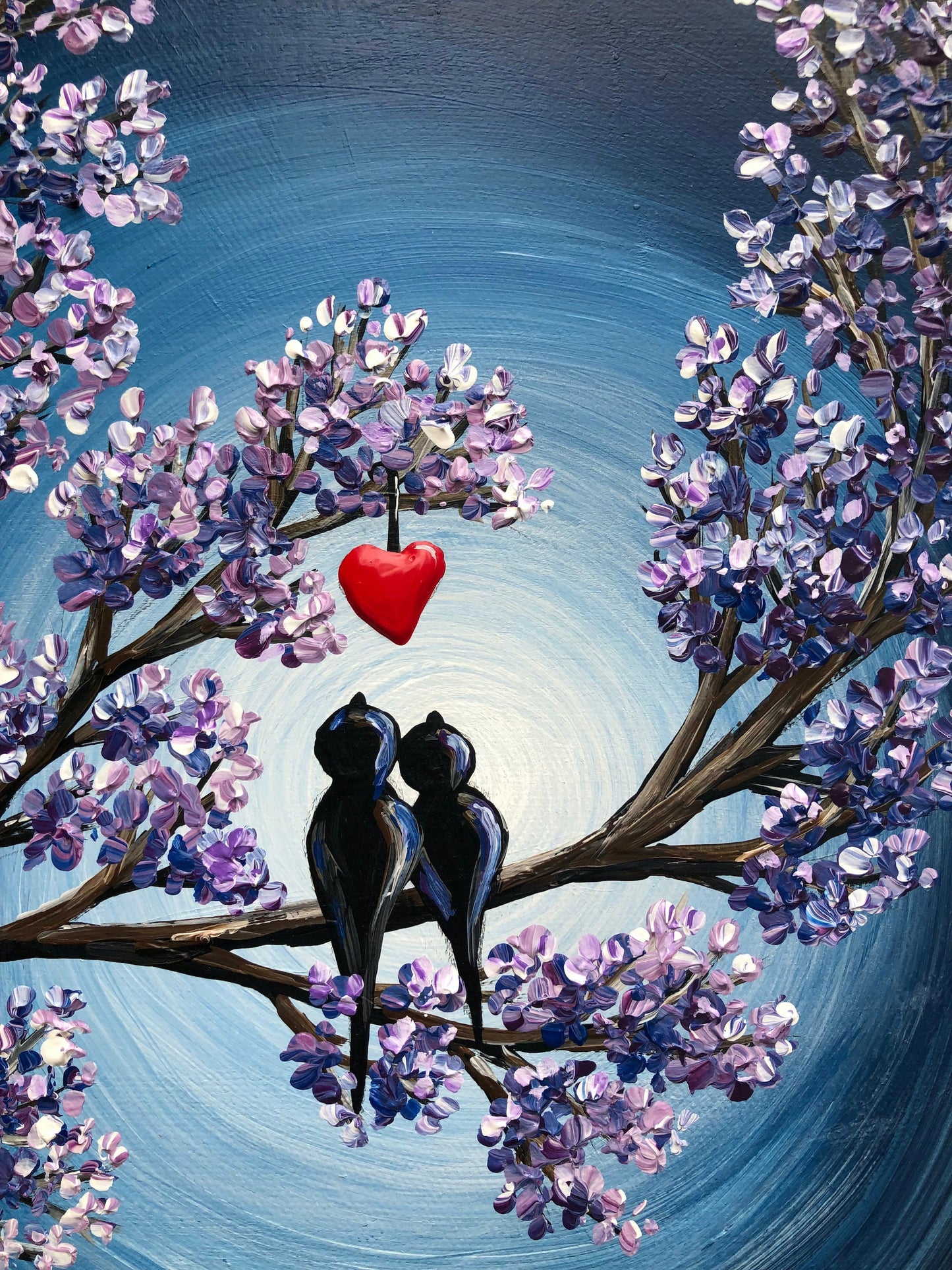 I Love Us Painting, Love Birds Painting