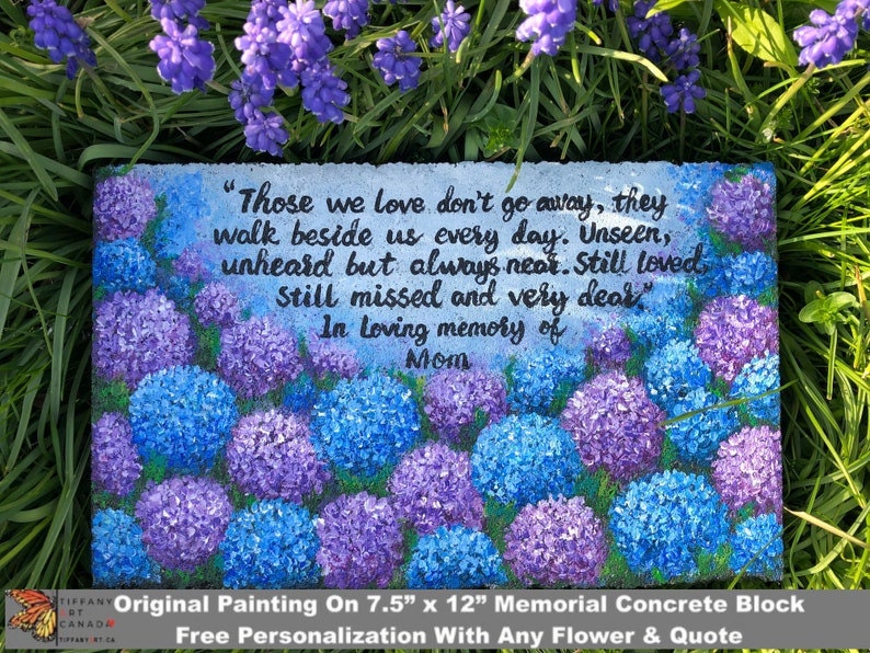 Hand Painted Gerbera Daisy Stone